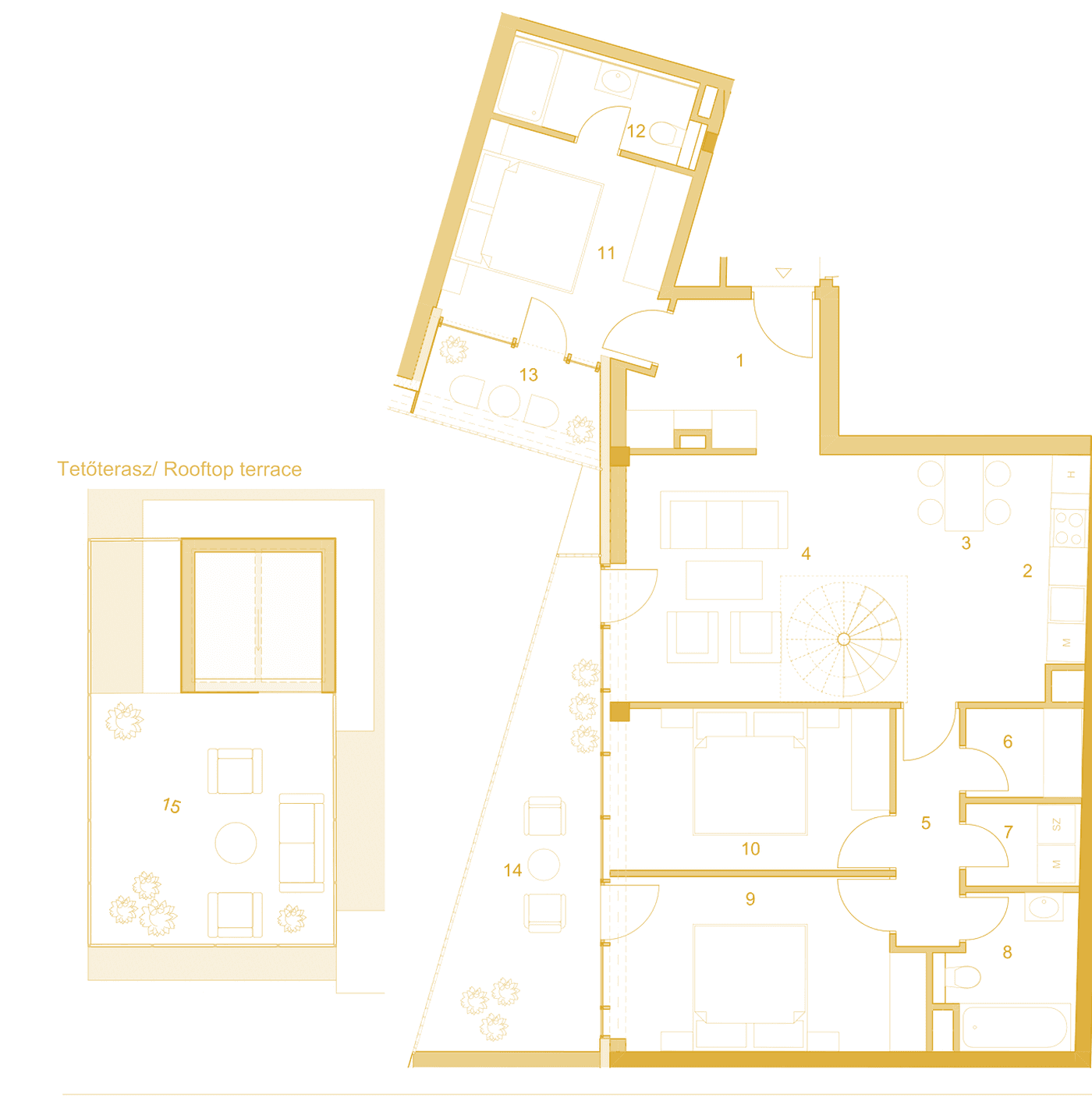 Penthouse: floor plan